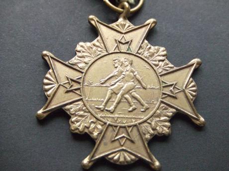 Bouke Glas mars wandelsportvereniging R.E.T. Rotterdam,( goudkleurig)